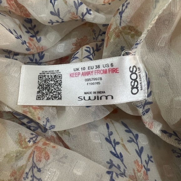 ASOS Swim Sheer Wide Leg Jumpsuit - Picture 5 of 6